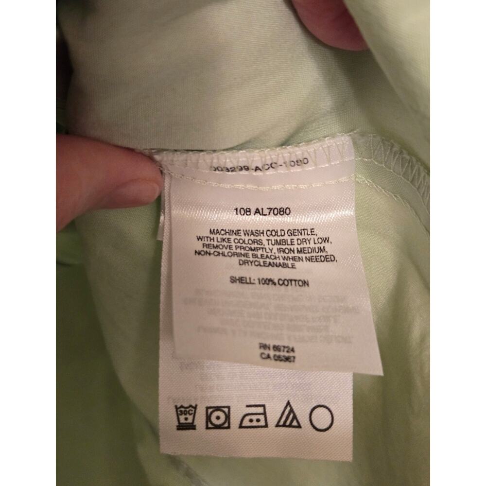 NWT Columbia Bayview Shirt Green Sleeveless Button Down Tank Women's L - NEW - Picture 4 of 9